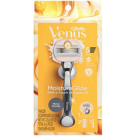 Gillette Venus - Moisture Glide 2Up With Argan Oil Razor Razors & Razor Blades Pasteur Pharmacy