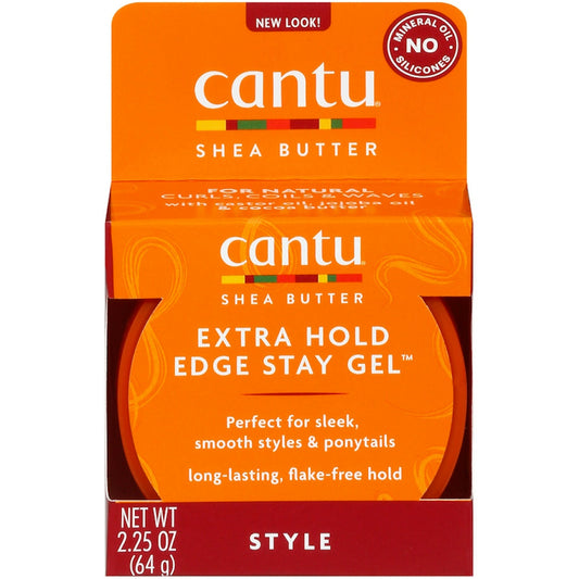 Cantu Shea Butter Extra Hold Edge Stay Gel – Long-Lasting Shine & Control – 2.25 oz Hair Care Pasteur Pharmacy
