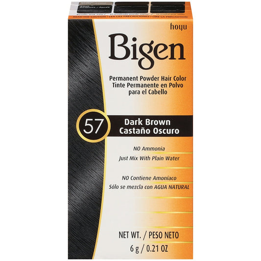 Bigen Permanent Powder Hair Color 57 Dark Brown 0.21 Oz Hair Color Pasteur Pharmacy