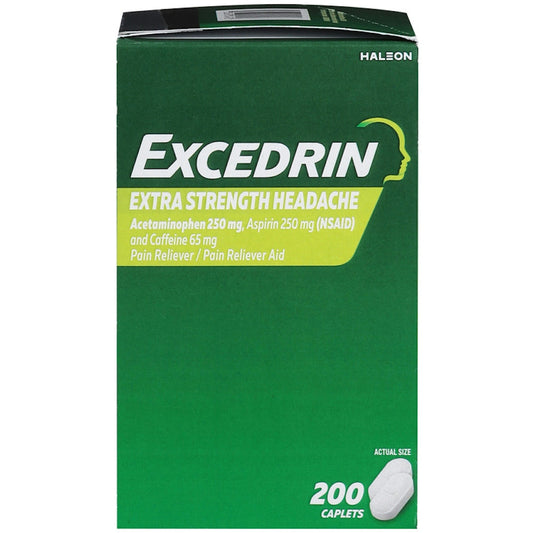 Excedrin Extra Strength Caplets For Headache Pain Relief Health & Beauty Pasteur Pharmacy