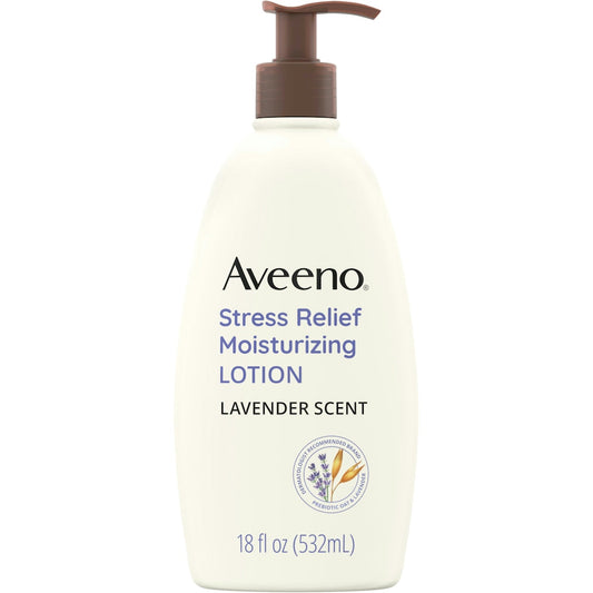 Aveeno Lavender Scent Stress Relief Moisturizing Lotion, 18 Fl Oz Lotion & Moisturizer Pasteur Pharmacy