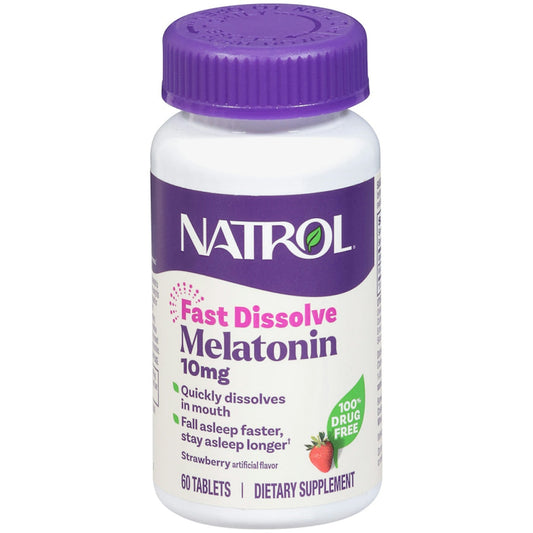 Natrol Sleep, Melatonin, 10 Mg, Fast Dissolve, Strawberry, Tablets Health & Beauty Pasteur Pharmacy