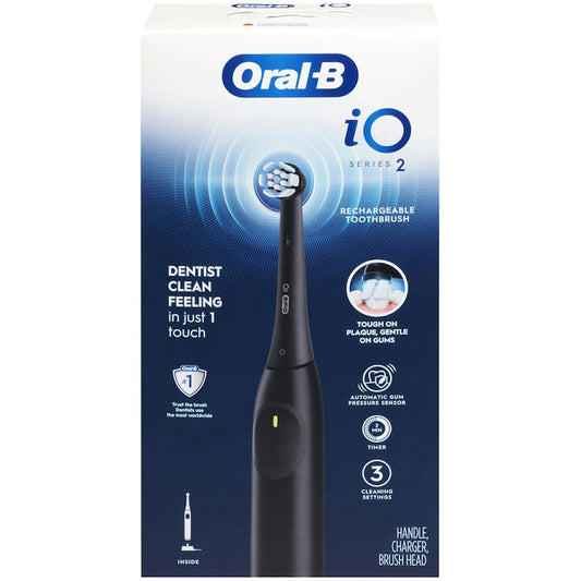 Oral-B iO Rechargeable Electric Powered Toothbrush, Night Black Toothbrushes Pasteur Pharmacy