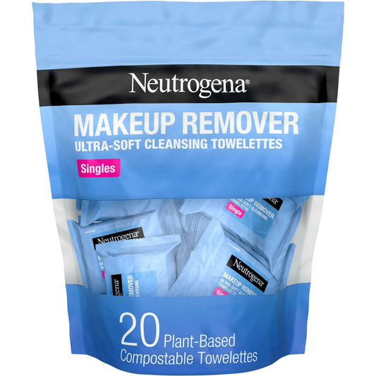 Neutrogena Makeup Remover Wipes, Individually Wrapped Daily Face Wipes For Waterproof Makeup, Travel & On-the-Go Singles Makeup Removers Pasteur Pharmacy