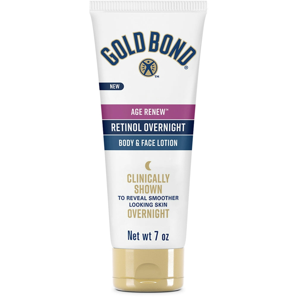 Gold Bond Age Renew Retinol Overnight Body & Face Lotion - 7 Oz Lotion & Moisturizer Pasteur Pharmacy