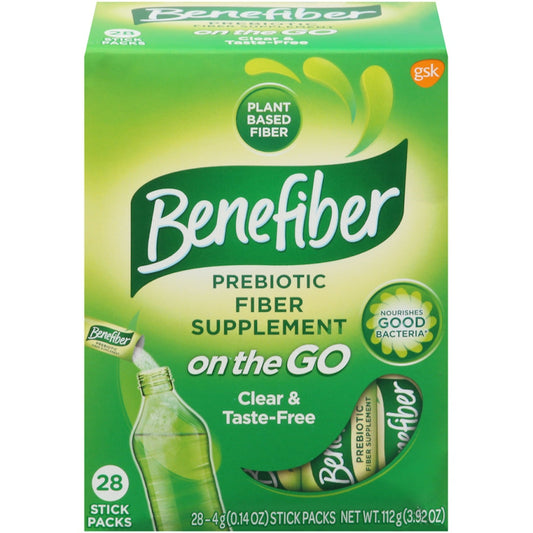 Benefiber On-the-Go Prebiotic Fiber Supplement – 28 Stick Packs Health & Beauty Pasteur Pharmacy