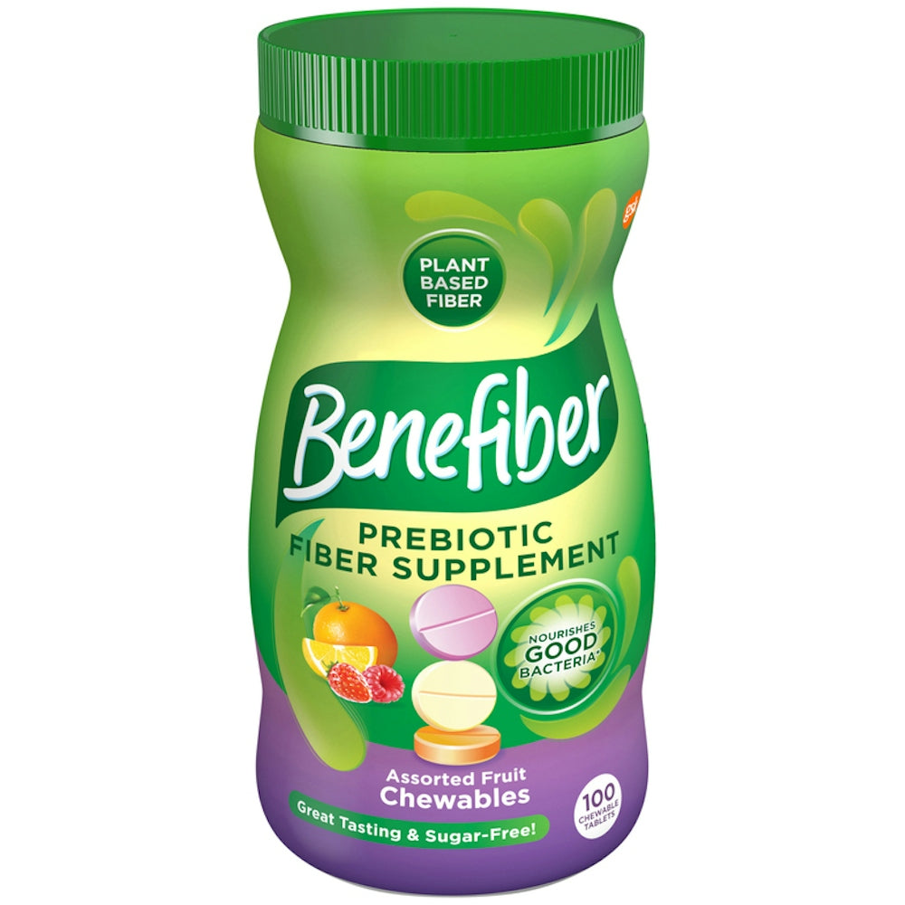 Benefiber Fiber Supplement Chewable Tablets Assorted Fruit Digestive Supplements Pasteur Pharmacy