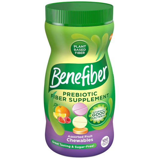 Benefiber Fiber Supplement Chewable Tablets Assorted Fruit Digestive Supplements Pasteur Pharmacy