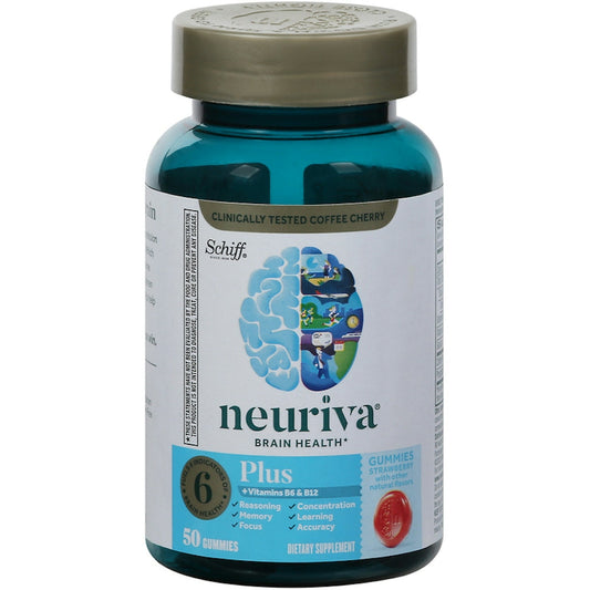 Neuriva Plus Brain Health Support Gummies - Strawberry - 50ct Vitamins & Supplements Pasteur Pharmacy