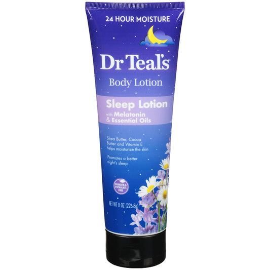 Dr Teal's Sleep Body Lotion Melatonin Essential Oils 226.8 G Lotion & Moisturizer Pasteur Pharmacy