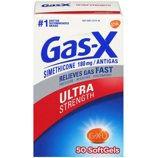 Gas-X Ultra Strength Relief Softgels With Simethicone 180 Mg Health & Beauty Pasteur Pharmacy