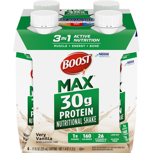 Boost® Max™ 30g High Protein – Very Vanilla (11 fl oz) Fitness & Nutrition Pasteur Pharmacy