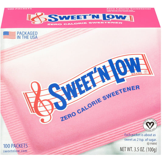 Sweet 'N Low Zero Calorie Sweetener 100 Packets Sugar & Sweeteners Pasteur Pharmacy