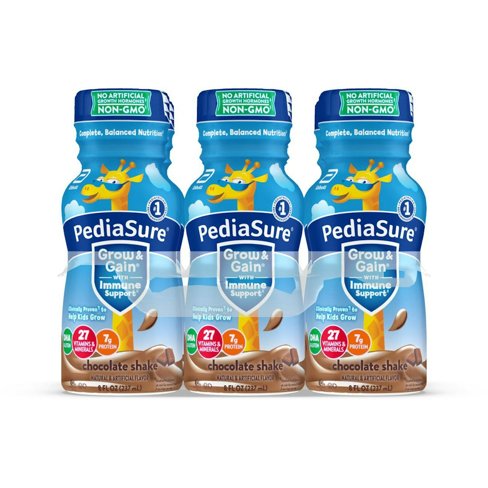 PediaSure Grow & Gain Kids' Nutritional Shake, Chocolate - 8 fl oz, 6 Count Fitness & Nutrition Pasteur Pharmacy