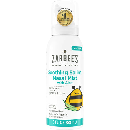 Zarbee's Naturals Aloe Soothing Saline Nasal Mist – 3 fl oz Health & Beauty Pasteur Pharmacy