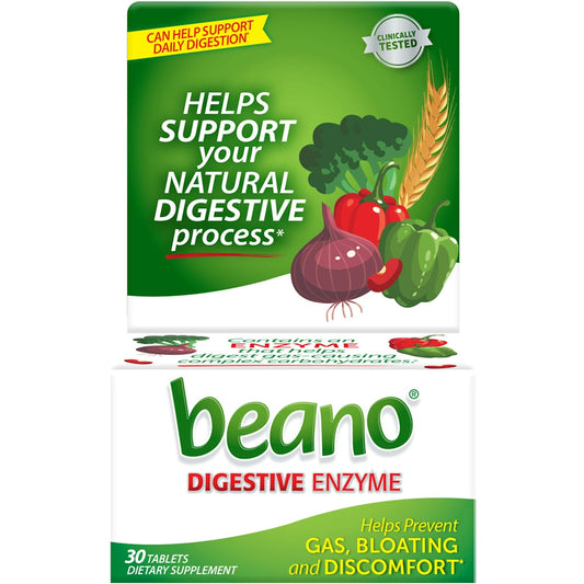 Beano Ultra Gas Prevention Tablets – Natural Enzyme Formula, 30 Count Vitamins & Supplements Pasteur Pharmacy