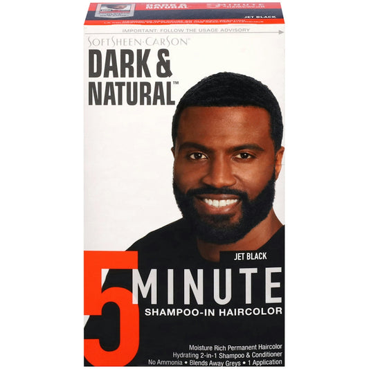 SoftSheen-CarSon Dark And Natural Men'S 5 Minute Hair Color 3, Jet Black Shampoo Pasteur Pharmacy Default Title