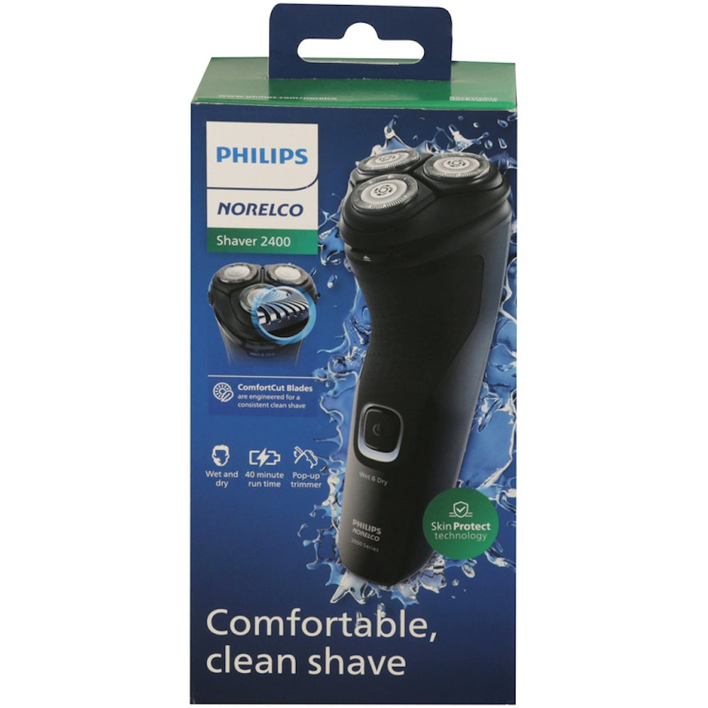 Philips Norelco Wet & Dry Men's Rechargeable Electric Shaver 2400 - X3001/90