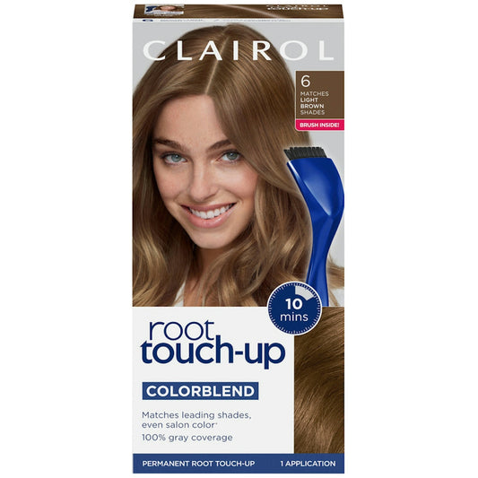 Clairol Nice N Easy Root Touch Up Permanent Hair Color, 6 Light Brown Hair Color Pasteur Pharmacy