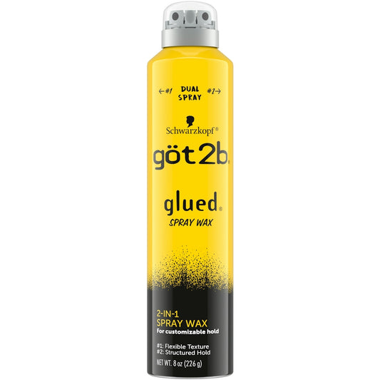Got2b Glued Spray Wax With 2-in-1 Dual Nozzle, 8 Oz Hair Care Pasteur Pharmacy