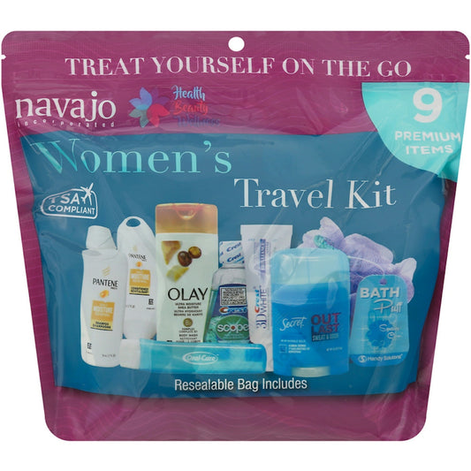 Navajo Handy Solutions 9 Piece Resealable Women's Travel Kit Health & Beauty Pasteur Pharmacy