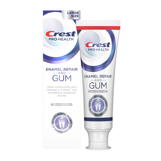 Crest Toothpaste, Enamel Repair And Gum, Advanced Whitening, Large Size 4.8 Oz Toothpaste Pasteur Pharmacy