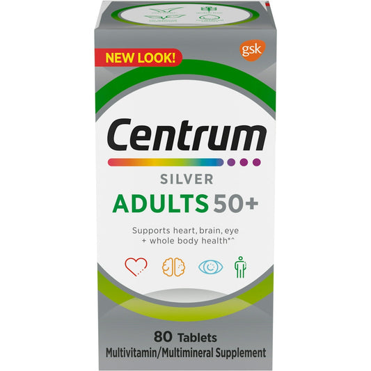 Centrum Silver Multivitamin/Multimineral Supplement, Adults 50+, Tablets Vitamins & Supplements Pasteur Pharmacy