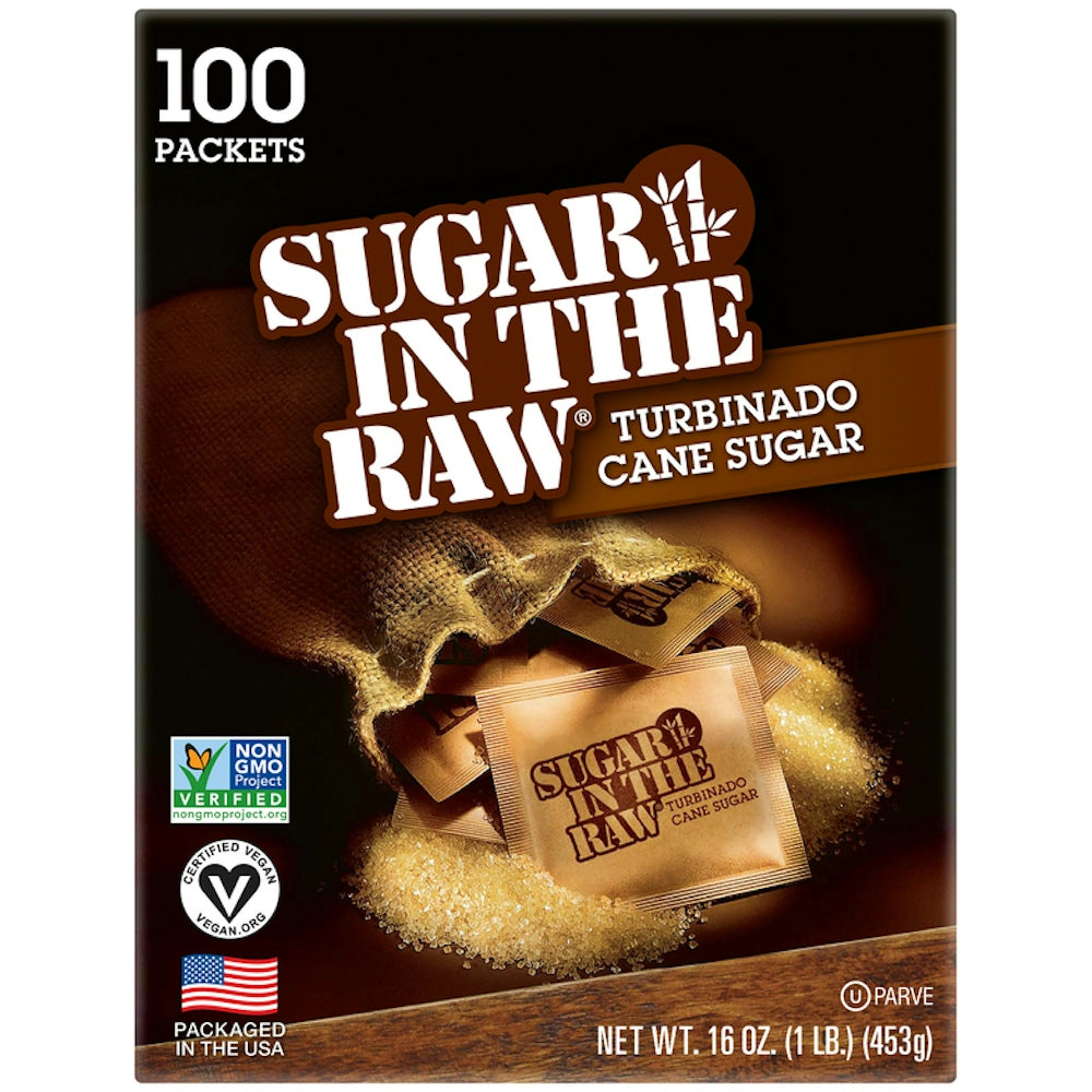 Sugar In The Raw Turbinado Cane Packets - 100ct/16oz Sugar & Sweeteners Pasteur Pharmacy