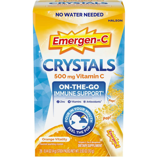 Emergen-C Immune Support Vitamin C Crystals Orange Vitality 28Ct Vitamins & Supplements Pasteur Pharmacy