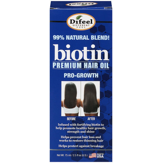 Difeel Biotin Premium Hair Oil, 2.5 Fl Oz Hair Care Pasteur Pharmacy