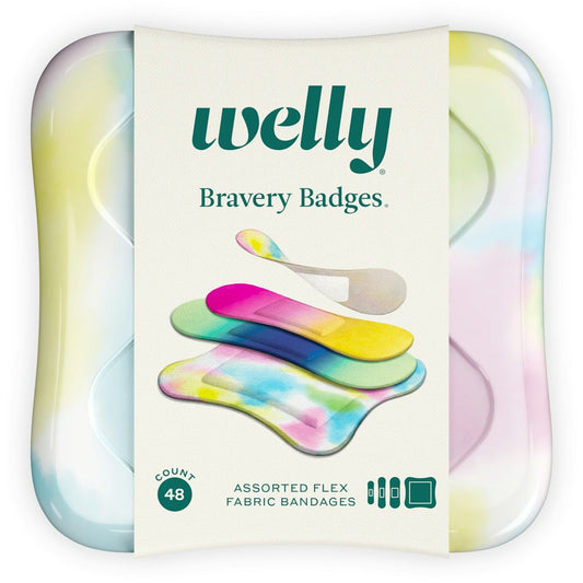 Welly Bravery Badges Assorted Colorwash Flex Fabric Bandages First Aid Pasteur Pharmacy