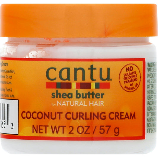 Cantu Shea Butter For Natural Hair Coconut Curling Cream, 2 Oz Hair Care Pasteur Pharmacy
