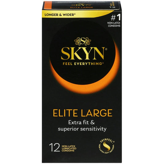 Skyn Condoms, Non Latex, Lubricated, Elite, Large Condoms Pasteur Pharmacy
