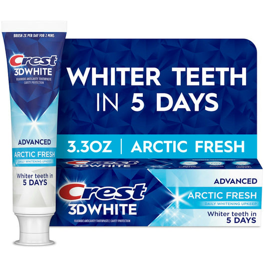 Crest 3D White Advanced Teeth Whitening Arctic Fresh Toothpaste - 3.3oz Toothpaste Pasteur Pharmacy