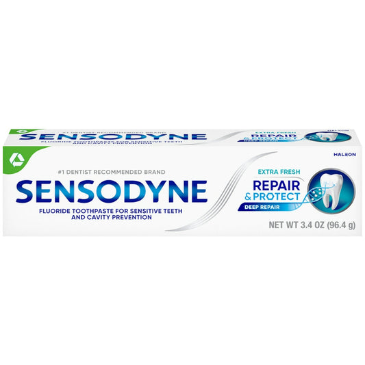 Sensodyne Repair & Protect Extra Fresh Fluoride Toothpaste For Sensitive Teeth, 3.4 Ounce Toothpaste Pasteur Pharmacy