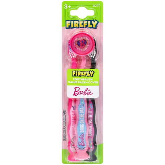 Firefly 3+ Soft Barbie Toothbrush Value Pack Toothbrushes Pasteur Pharmacy