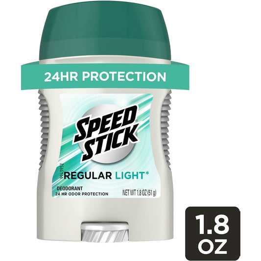 Speed Stick Deodorant Solid Regular Light For Men 1.8 Oz Deodorant Pasteur Pharmacy