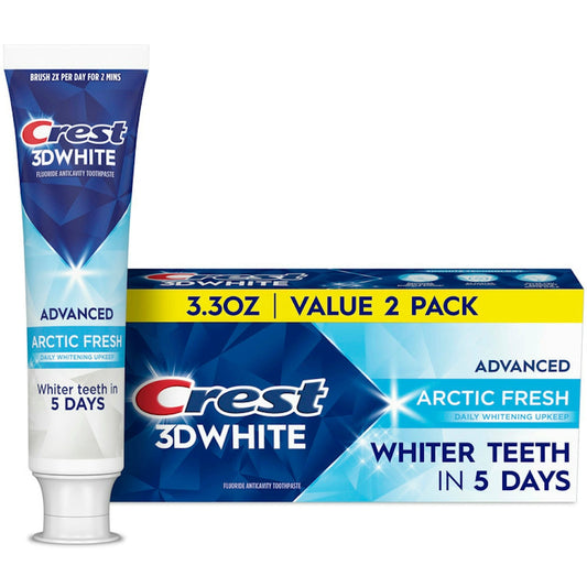 Crest 3D White Advanced Teeth Whitening Toothpaste 1ct Toothbrush Covers Pasteur Pharmacy