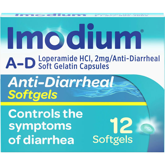Imodium Anti Diarrheal Softgels 12 Ct Health & Beauty Pasteur Pharmacy