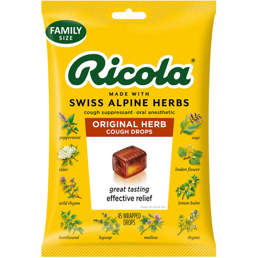 Ricola Cough Drops, Original Herb, Family Size Health & Beauty Pasteur Pharmacy
