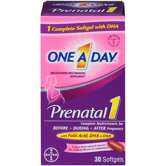 One A Day Women's Prenatal 1 Multivitamin Supplement 30 Vitamins & Supplements Pasteur Pharmacy