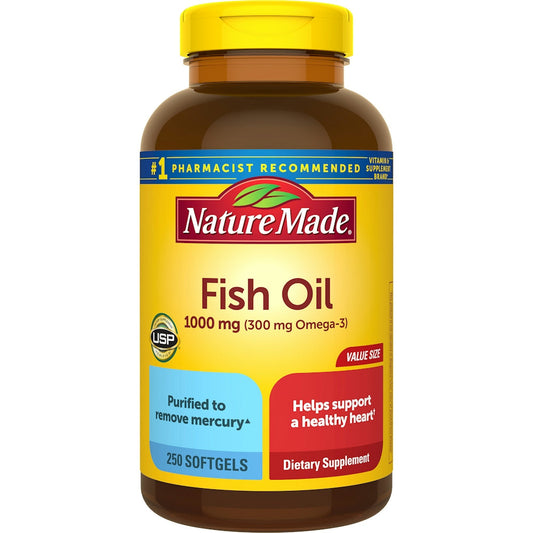 Nature Made Fish Oil 1000 Mg Softgels Vitamins & Supplements Pasteur Pharmacy