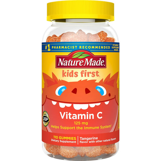 Nature Made Kids First Vitamin C Gummies For Immune Support - Tangerine - 110ct Vitamins & Supplements Pasteur Pharmacy