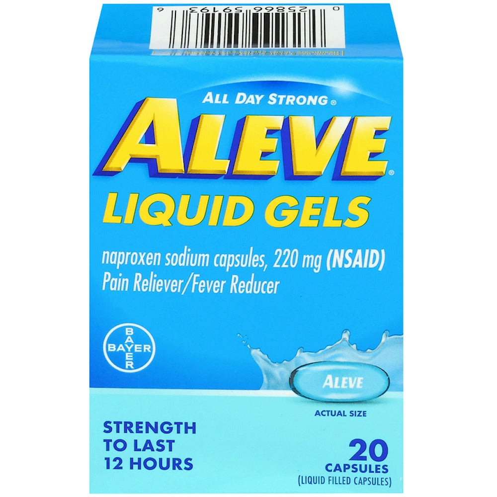 Aleve Pain Reliever/Fever Reducer, 220 Mg, Liquid Gels, Capsules Health & Beauty Pasteur Pharmacy