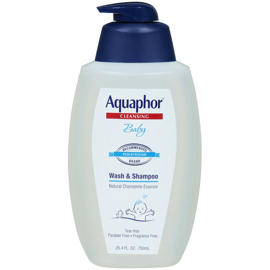 Aquaphor Baby Wash & Shampoo Pump, 29.5 Fl Oz Shampoo Pasteur Pharmacy