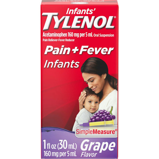 Infants' Tylenol Pain + Fever, 160 Mg, Grape Flavor 1 Fl Oz Health & Beauty Pasteur Pharmacy
