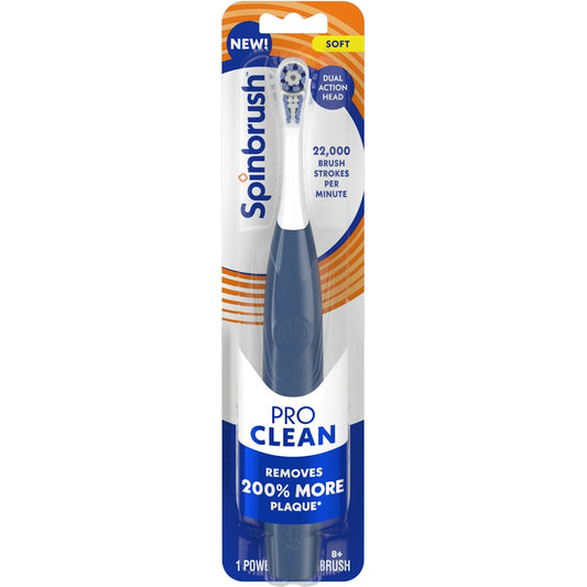 Spinbrush Pro Clean 8+ Soft Powered Toothbrush Toothbrushes Pasteur Pharmacy
