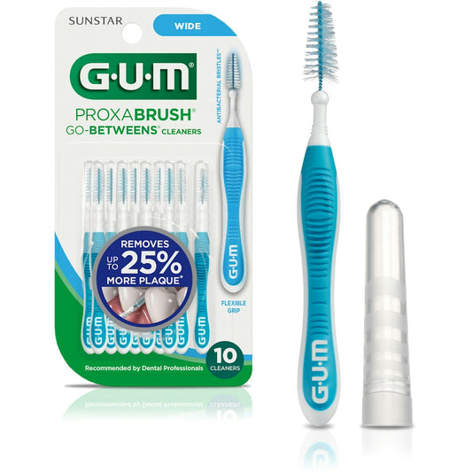 GUM Proxabrush Go Between Cleaners Wide 10Ct Personal Care Pasteur Pharmacy