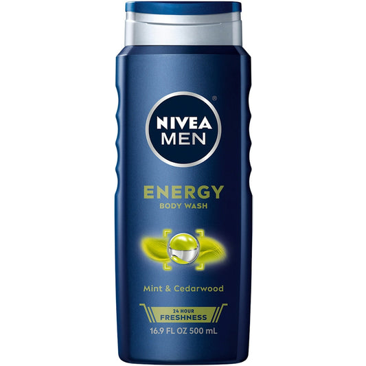 Nivea For Men Body Wash, 3 In 1, Energy Body Wash Pasteur Pharmacy