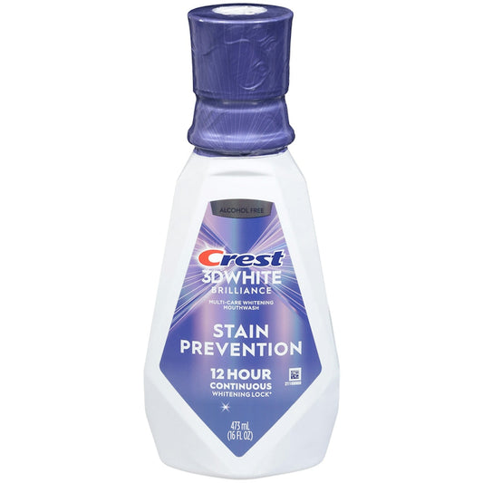 Crest 3D White Deep Stain Prevention Whitening Mouthwash - 473ml Mouthwash Pasteur Pharmacy